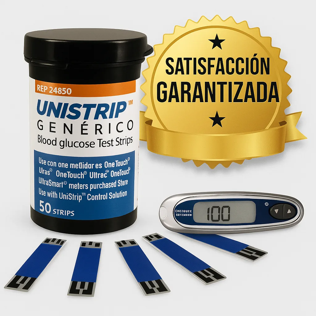 Tiras Reactivas UNISTRIP ENVÍO GRATIS - OneTouch 5 TIRAS REACTIVAS UNISTRIP1