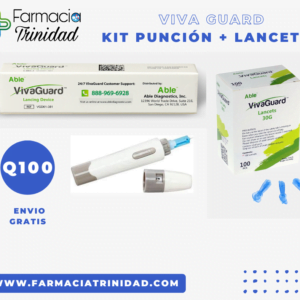 lancetas + lanzador dispositivo de punción