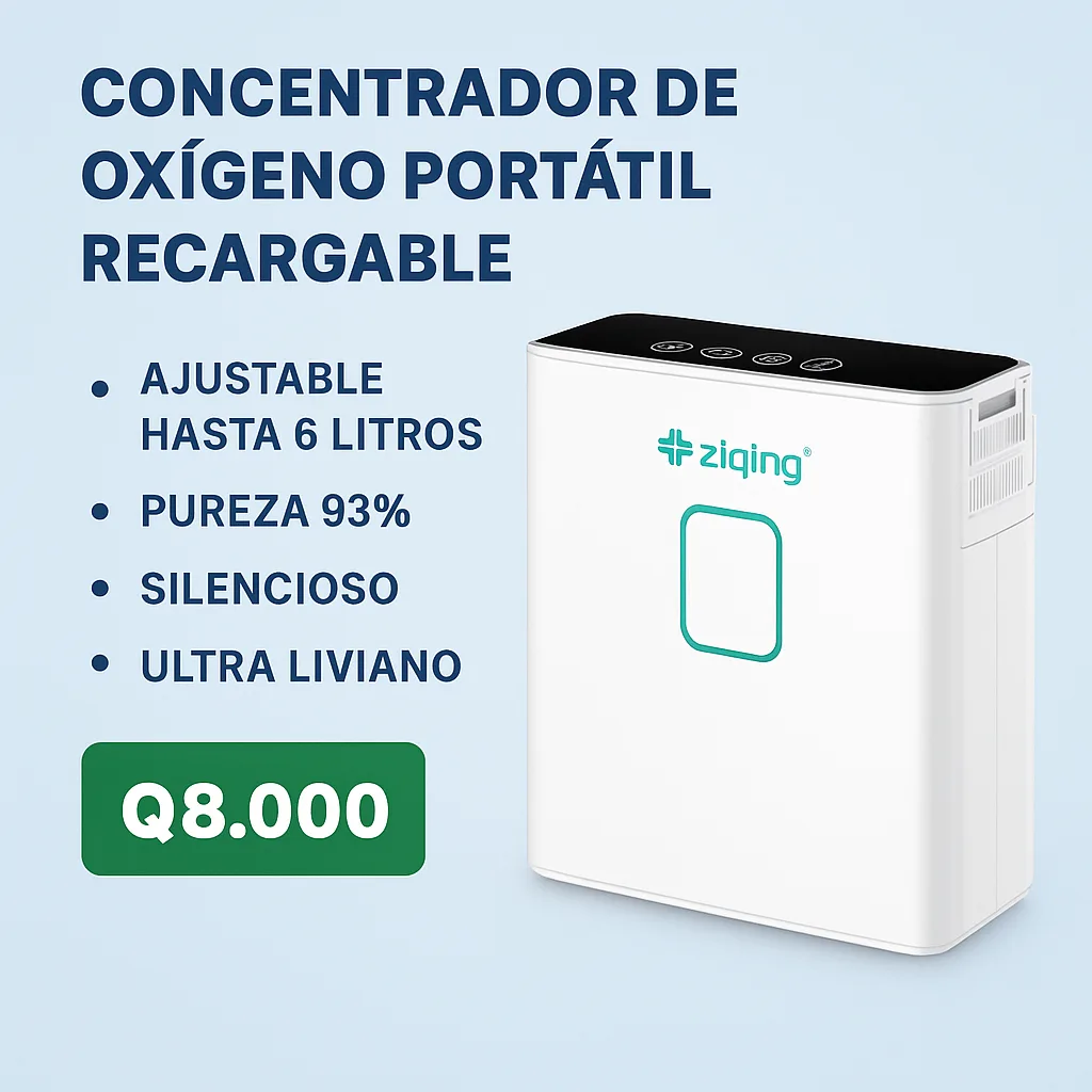 Nuevo Concentrador de Oxígeno de Flujo Constante Portatil Q8,999 1 CONCENTRADOR OXIGENO PORTATIL