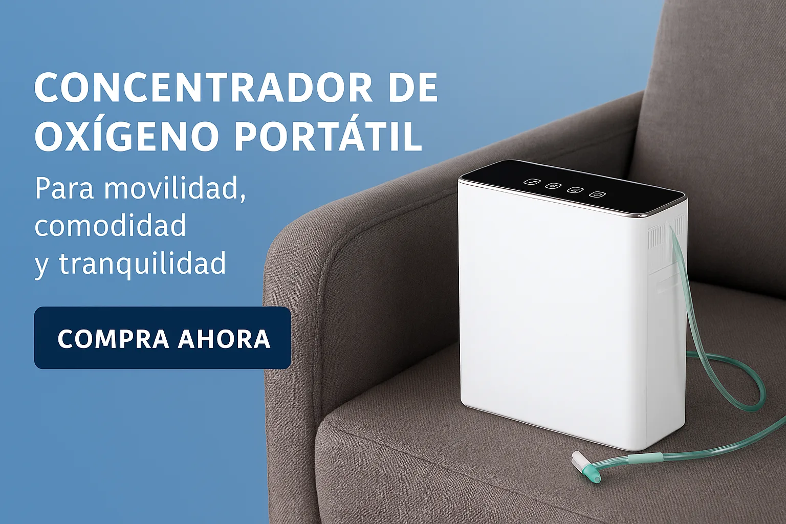 Nuevo Concentrador de Oxígeno Portatil +5 Horas Respirando 4 CONCENTRADOR OXIGENO PORTATIL